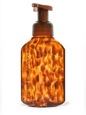 Bath & Body Works Tortoise Glass Foaming Soap Dispenser
